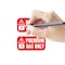 Fuel Stickers Premium Gas Only Sticker, High Octane Warning Label 91, 93 octane: Hvy-Dty, 2''x1'', 4PK Z-2X1PGO-4PK - alternate 4